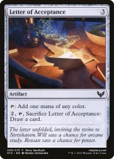 Letter of Acceptance card image