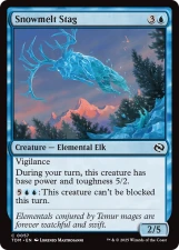 Snowmelt Stag card image