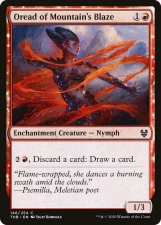 Oread of Mountain’s Blaze card image