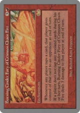 Burning Cinder Fury of Crimson Chaos Fire card image