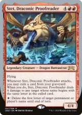 Stet, Draconic Proofreader card image
