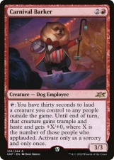 Carnival Barker card image
