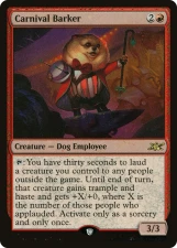 Carnival Barker card image