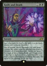 Knife and Death card image