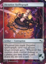 Dictation Quillograph card image