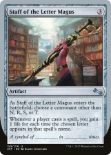 Staff of the Letter Magus card image