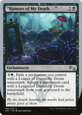 “Rumors of My Death . . .” card image