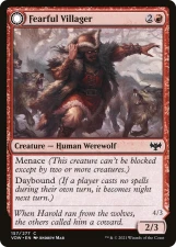 Fearful Villager // Fearsome Werewolf card image