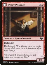 Weary Prisoner // Wrathful Jailbreaker card image