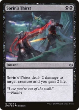 Sorin’s Thirst card image