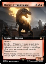 Flaming Tyrannosaurus card image