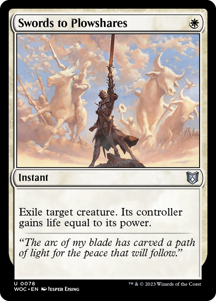 Swords to Plowshares Magic: The Gathering card image