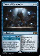Virtue of Knowledge // Vantress Visions card image
