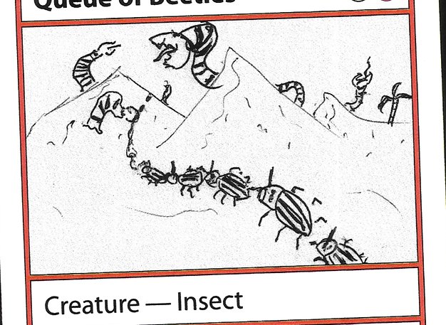 Queue of Beetles