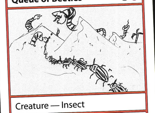 Queue of Beetles
