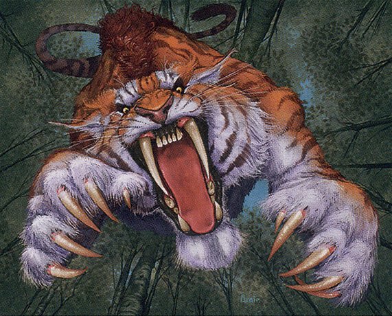 Springing Tiger