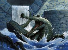 Grayscaled Gharial