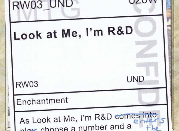 Look at Me, I’m R&D