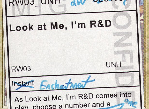 Look at Me, I’m R&D