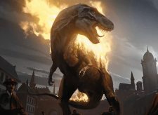 Flaming Tyrannosaurus